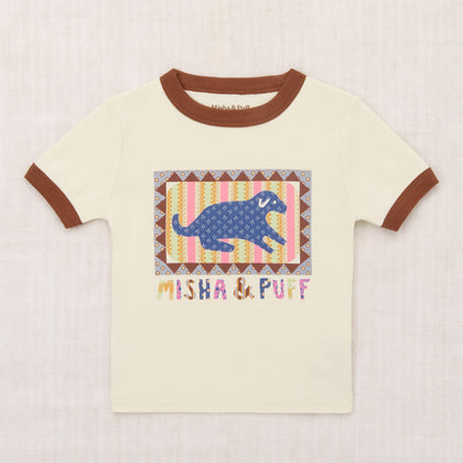 Misha & Puff Dog Collage Ringer Tee
