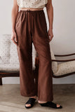 DONNI The Silk Cotton Sheer Cargo Pant ~ Walnut
