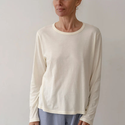 Donni The Jersey Long Sleeve ~ Creme