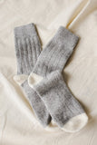 Le Bon Classic Cashmere Sock - Grey