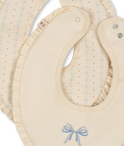 Konges 2 Pack Frill Bib ~ Fete de Fleur