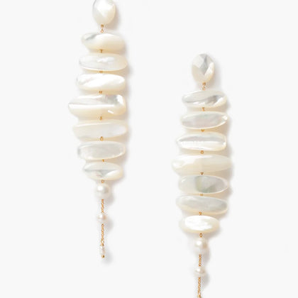 Chan Luu Mizumi Earrings White MOP