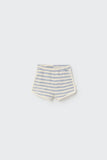 Cozmo Organic Elio Stripes Baby Shorts ~ Blue