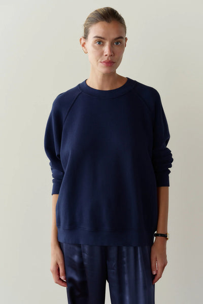 Donni The Eco-Terry Crewneck ~ Navy
