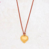 River Song Golden Edged Heart Necklace