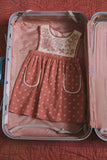 Apolina Bibi Hand Embroidered Pinafore - Mountain Calico Jam