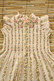 Bonjour Long Dress ~ Flower Garland Print