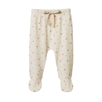 Nature Baby Pointelle Footed Pant