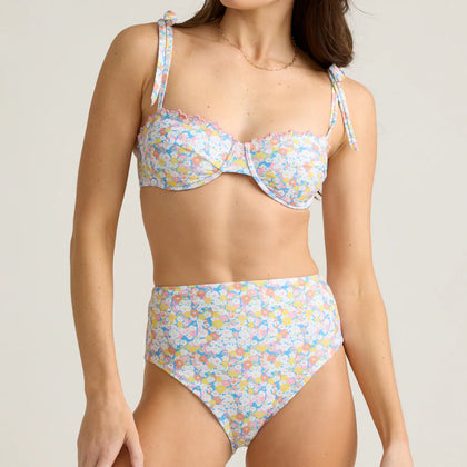 Minnow Womens Jasmine Blossom High Waist Bikini Bottom