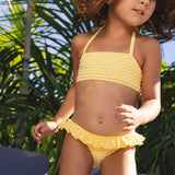 Minnow Girls Soleil Gingham Halter Bikini