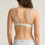 Minnow Womens Jasmine Blossom Tie Strap Bikini Top