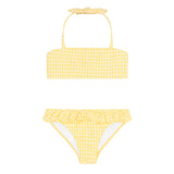 Minnow Girls Soleil Gingham Halter Bikini