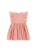 Konges Kim Frill Dress ~ Flamingo Check