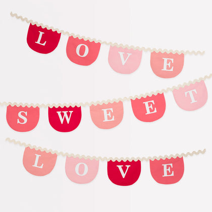 Meri Meri Valentines Fabric Garland