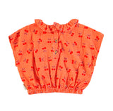 Piupiuchick Blouse with Collar ~ Red Check