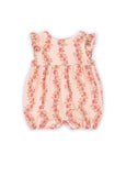 Konges Coco Frill Romper ~ Florida Pink