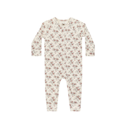 Rylee & Cru Organic Long John ~ Holiday Florals