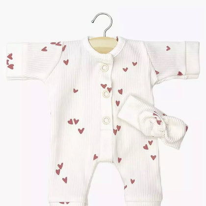 Minikane Lili Ribbed Heart Set with Headband
