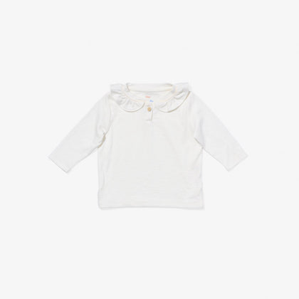 Oso & Me Hen Shirt ~  vanilla piping