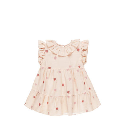 Quincy Mae Charlotte Dress ~ Heart Emb