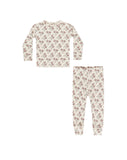 Rylee & Cru Organic LS Pajama Set ~ Holiday Florals