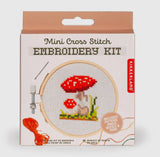 Kikkerland Design Inc - Mini Cross Stitch Embroidery Kit