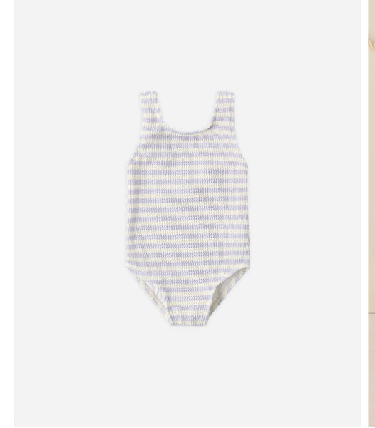 Rylee + Cru Moxie One-piece ~ Periwinkle Stripe
