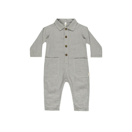 Rylee & Cru Baby Jumpsuit ~ Forest Gingham