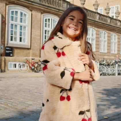 Konges Sloejd Fuzzy Coat ~ Cerise