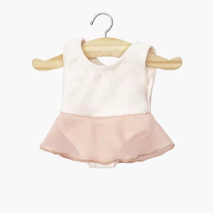 Minikane Ruffled Leotard in Vintage Pink