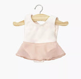 Minikane Ruffled Leotard in Vintage Pink