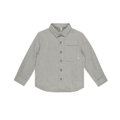 Rylee + Cru LS Collared Shirt ~ Forest Gingham