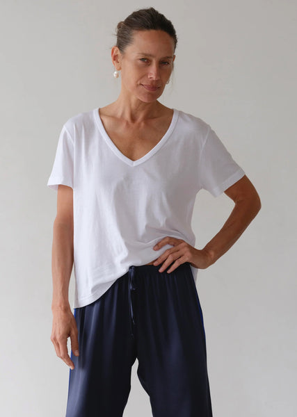 Donni Jersey Relaxed Tee ~ Powder