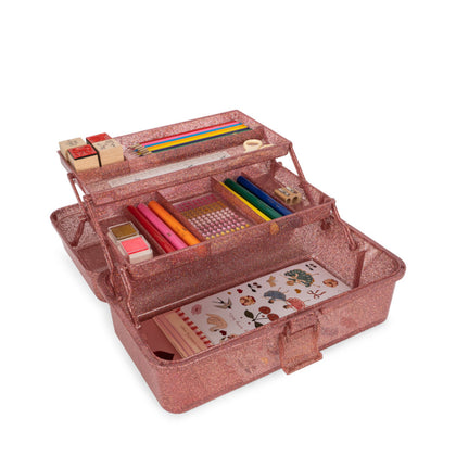 Konges Creative Art Caddy ~ Glitter Rose