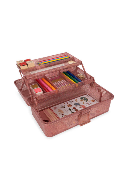 Konges Creative Art Caddy ~ Glitter Rose