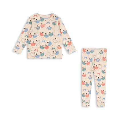 Konges Organic Pajama Set ~ Bow Ballerina