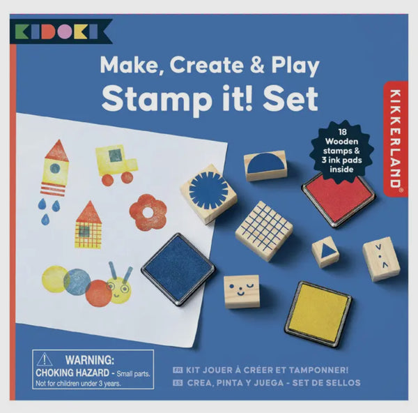 Kikkerland Design Inc - Play It Stamp Set