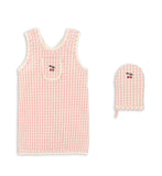 Konges Kids Frill Apron Set ~ Cherry Check