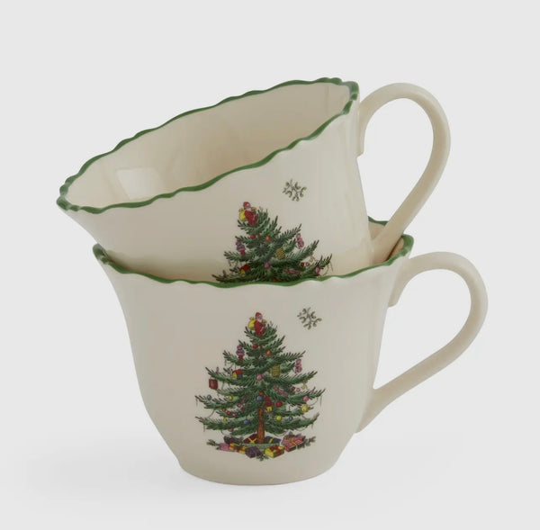 Spode Christmas Tree Punch Cups