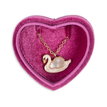 Konges Little Necklace Box ~ Swan