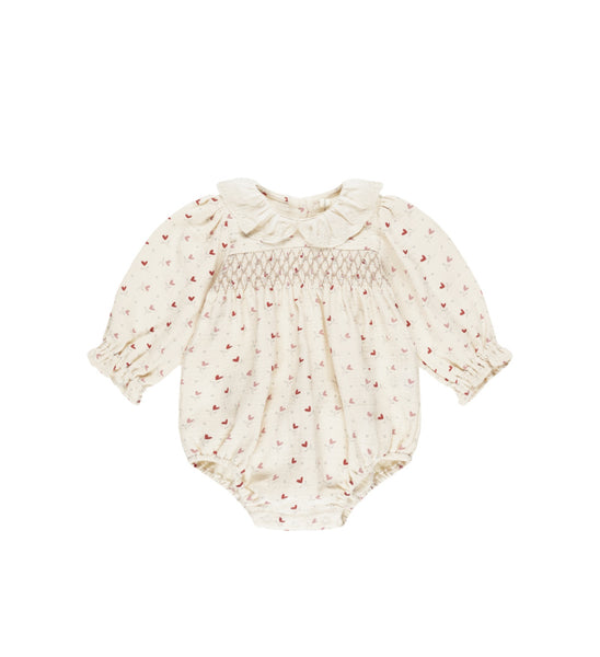 Quincy Mae Callie Romper ~ Heart Ditsy