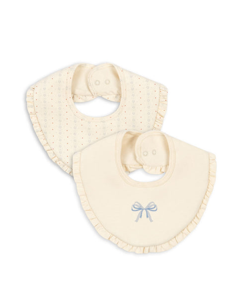 Konges 2 Pack Frill Bib ~ Fete de Fleur