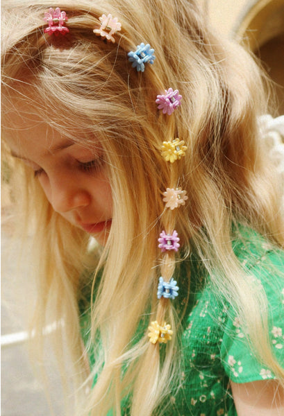 Konges 10 Pack Mini Flower Hair Claws