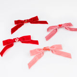 Meri Meri Valentine Velvet Bows with Charms