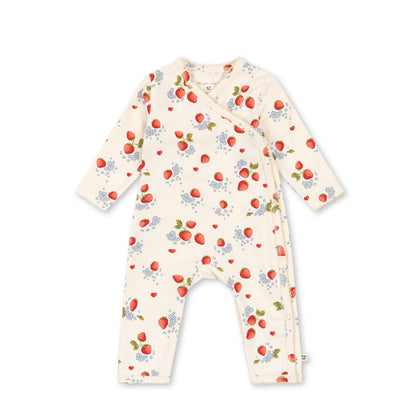 Konges Basic LS Newborn Onesie ~ Marmalade