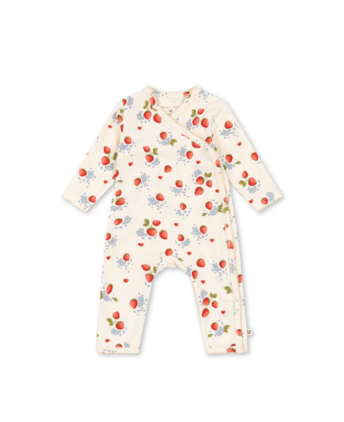 Konges Basic LS Newborn Onesie ~ Marmalade