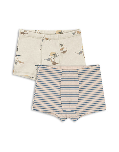 Konges Basic 2 Pack Boy Boxers ~ Kubi Stripe