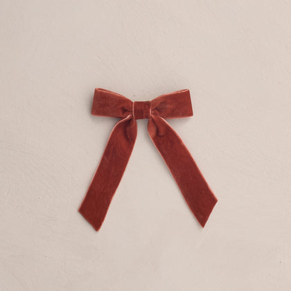 Noralee Velvet Bow, Ruby