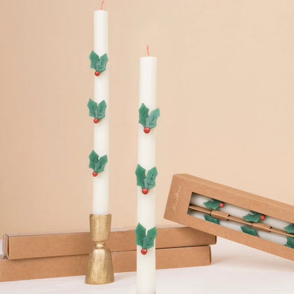 Meri Meri Holly Table Candles