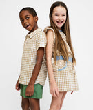 Oso & Me Jack Lee Shirt ~ Camel Check